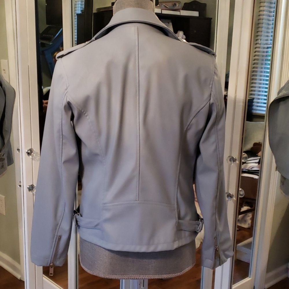 NWOT Faux Leather MOTO Jacket - Picture 4 of 6